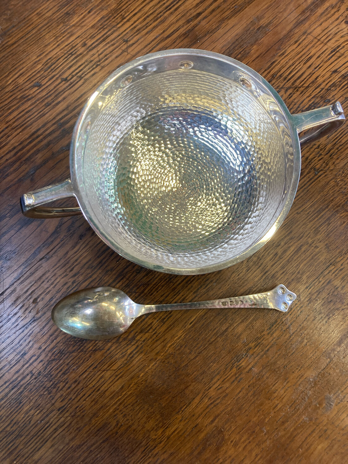 Argent Sucrier et Cuillère