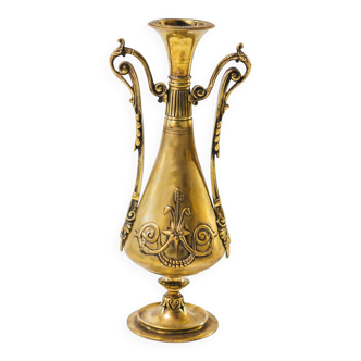 Old brass candle holder early xxth
