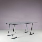 1970s “T07” Trestle dining table by Peter Ghyczy, Netherlands