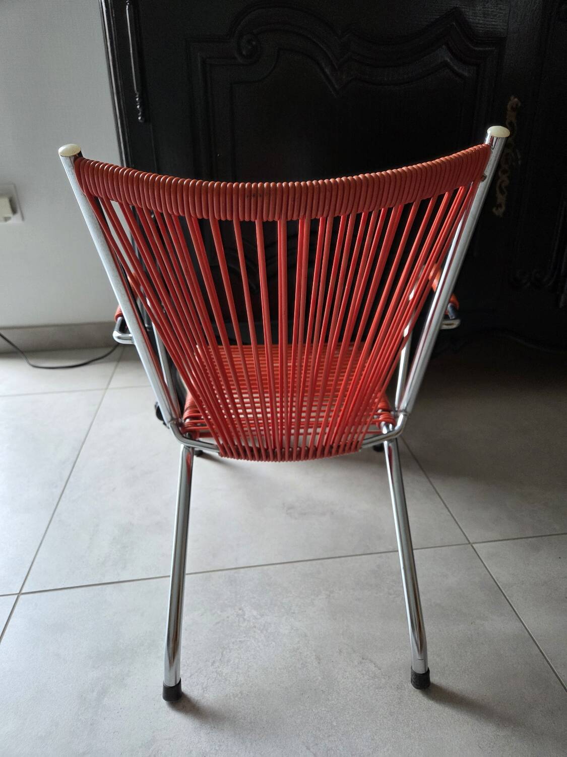 Scoubidou children's chair from the 60s