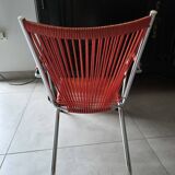Scoubidou children's chair from the 60s