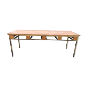 Table vintage moderniste - recouvert