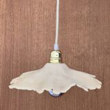 Mid-Century style ceramic flower suspension - beige stoneware
