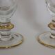 Service 12 glasses decoration engraved gold border