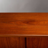 Danish teak high buffet, 1960s