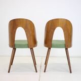 1960s Antonin Suman Set of Two Dining Chairs, Czechoslovakia