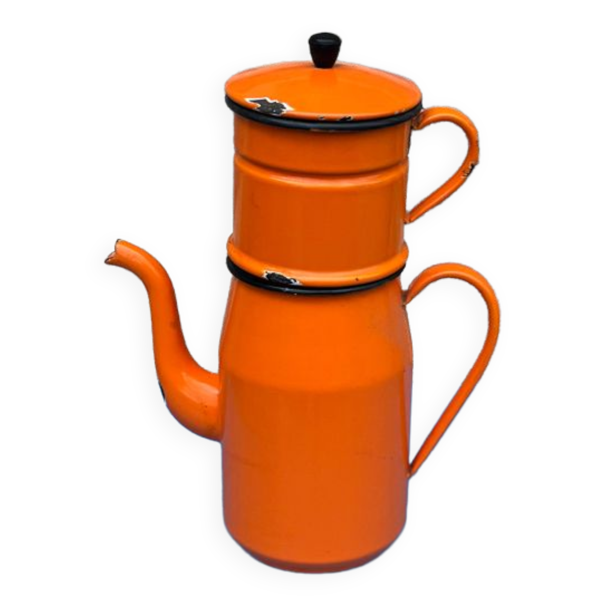 Enamelled coffee maker
