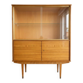 Vitrine années 60 en bois