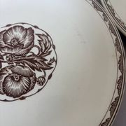 3 assiettes plates Sarreguemines modèle Argonne