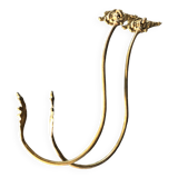 Pair of bronze tiebacks