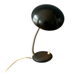 Small black metal desk lamp in Bauhaus style.