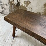 Brutalist oak coffee table