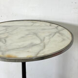Cast iron and marble bistro table