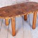 Czech Art Deco Table in Caucasian Walnut, 1930s