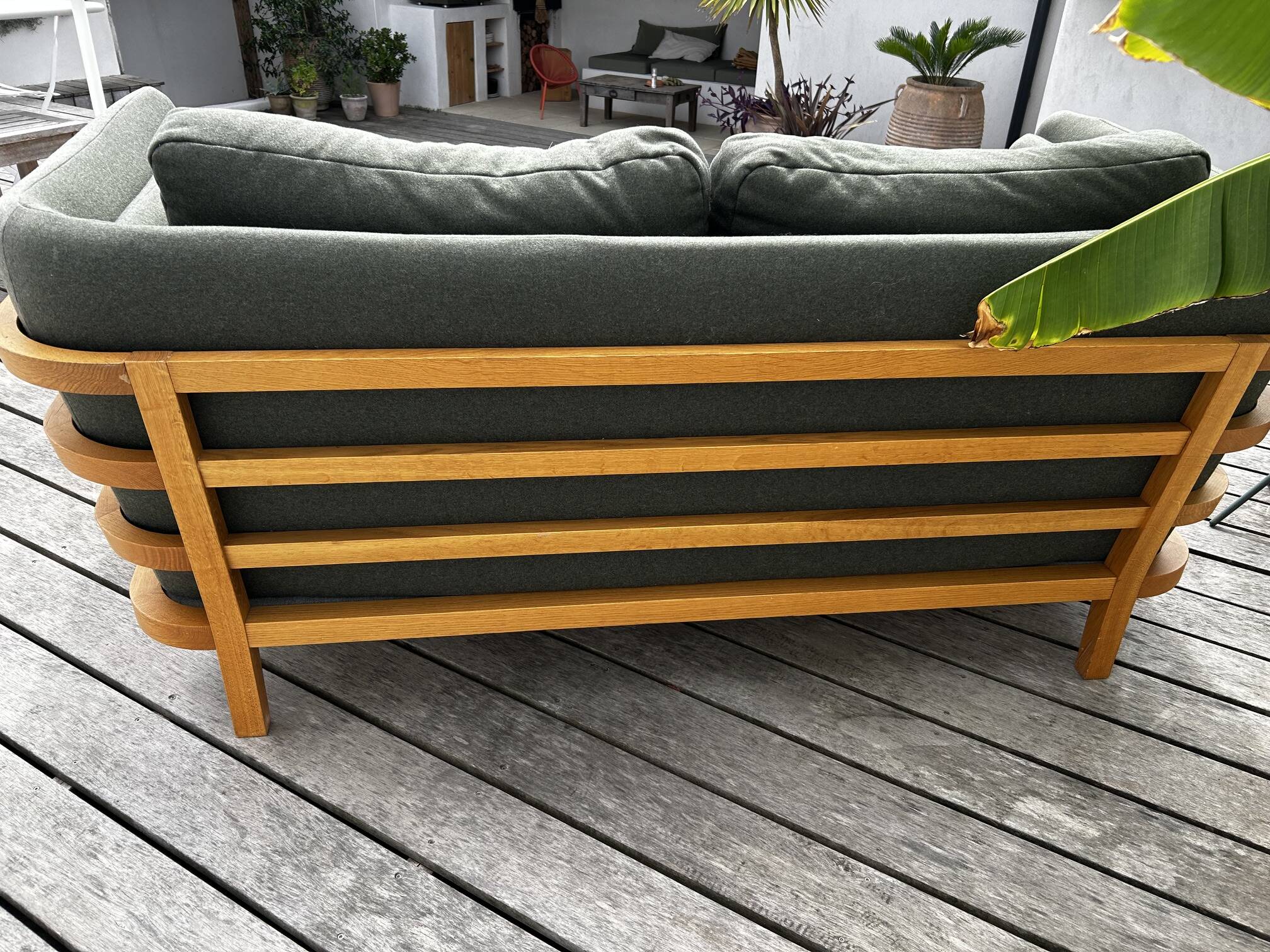 Habitat sofa (oak frame)
