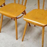 Set of 4 wooden dining chairs by Tatra Nabytok 1960