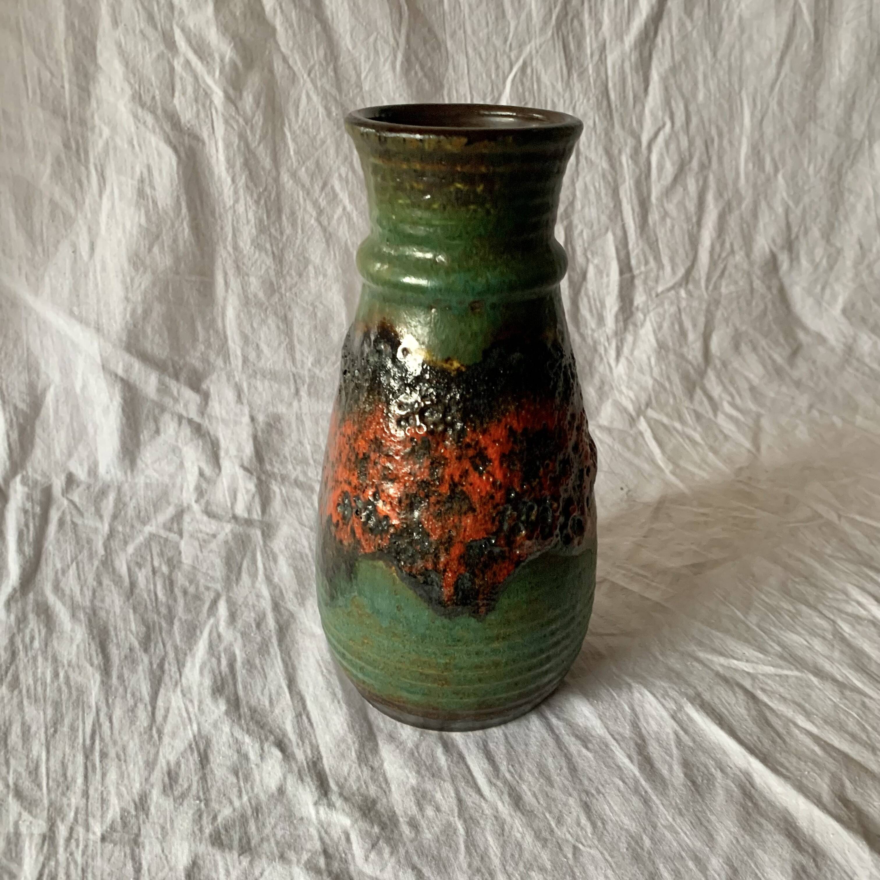 West Germany Vase - Bay Keramik 630 25 - Fat Lava