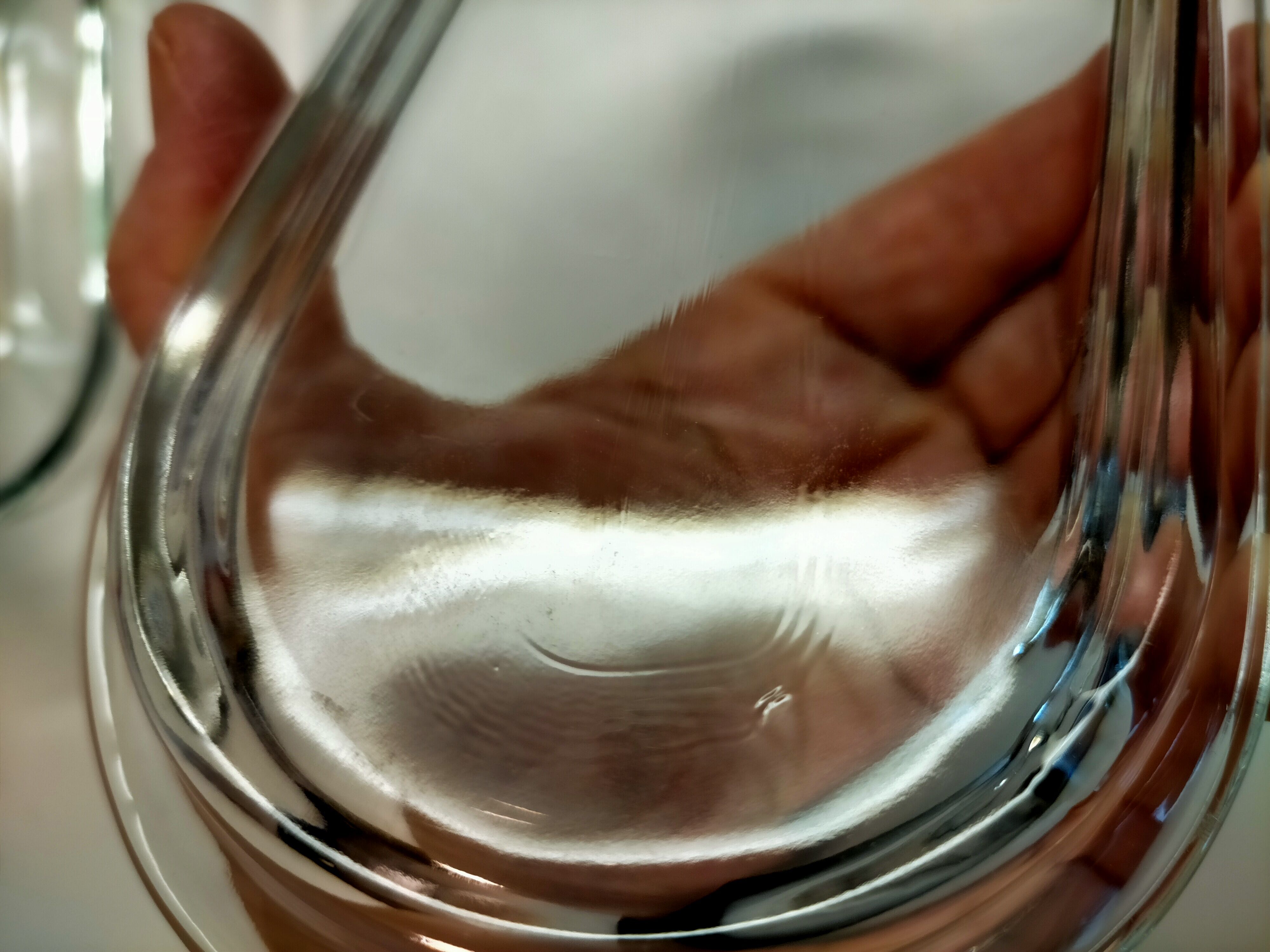 Vintage moulded glass butter