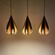 Set de 3 suspensions goutte par Werner Schou pour Coronell Electrical Danemark 1960