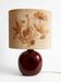 Vallauris Table Lamp Red Ceramic & Shade with F