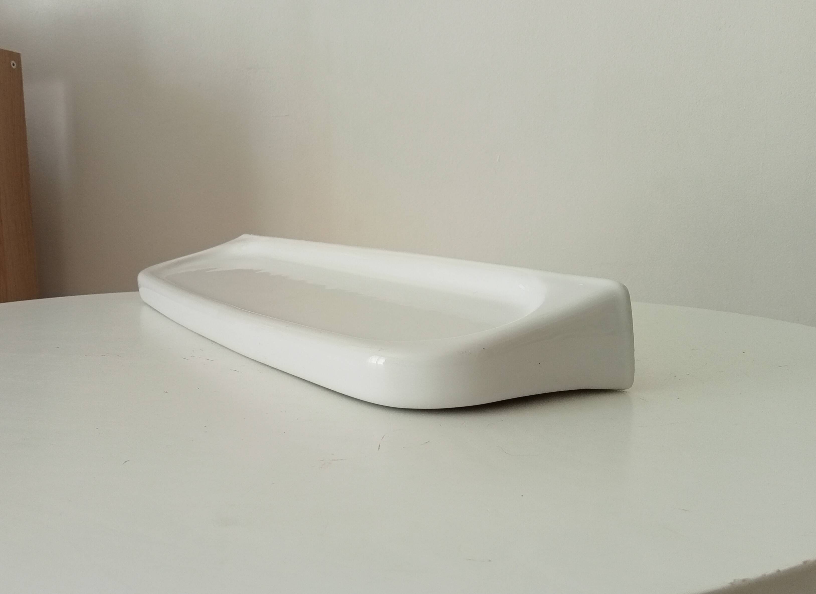 Vintage porcelain wall shelf