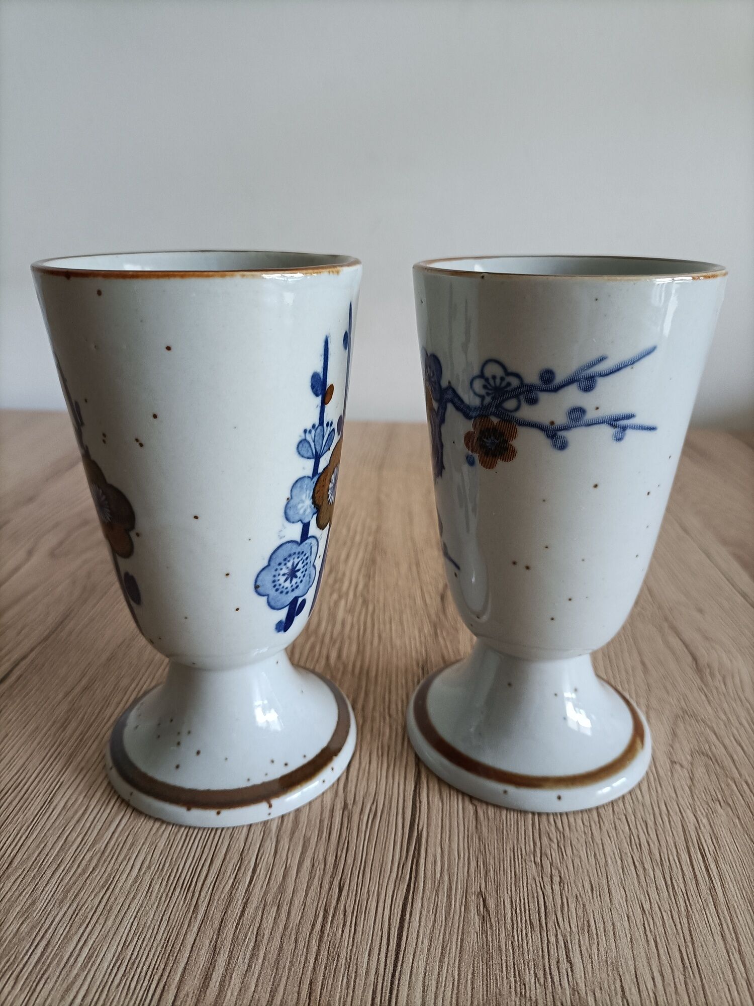Set of 2 mazagrans art nouveau porcelain ancient China
