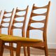 Suite de 4 chaises scandinave 1960s