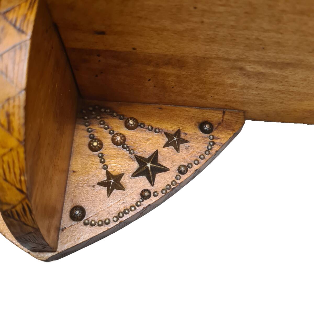 Antique Flemish Wall Tiered Stand, early 1900s