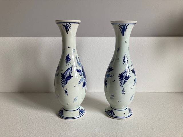 Pair of Delft vases
