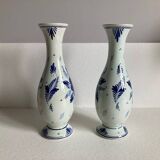 Pair of Delft vases