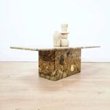 Gray/khaki marble coffee table