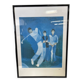 Lithograph "golf" by Heine
