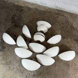 Set of 14 SEDAP plaster wall lights