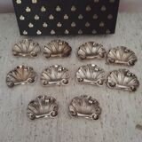 10 Christofle silver-plated knife rests