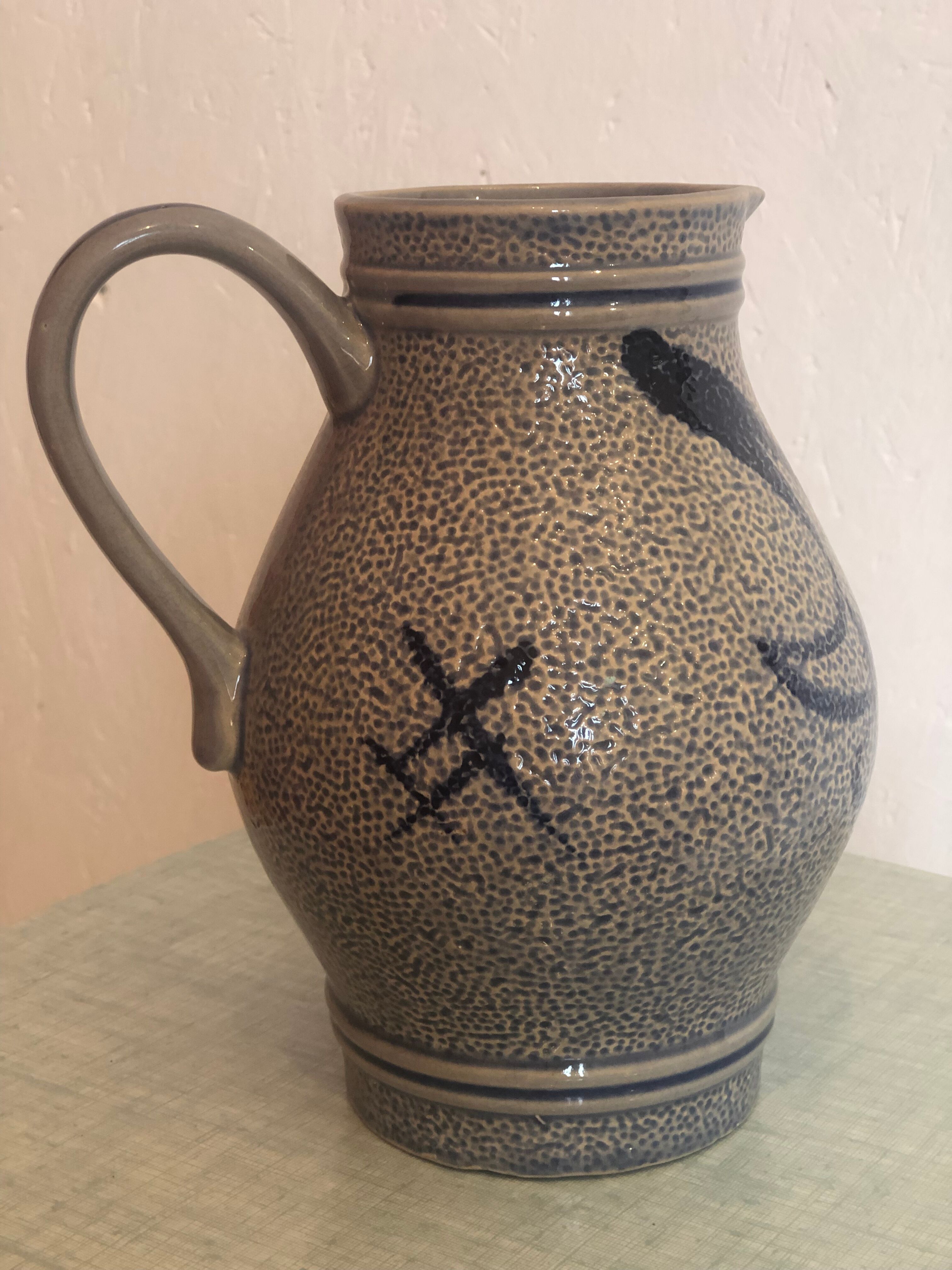 Jug, decanter, broc, betschdorf pottery