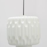 Lampe en verre opalin de Napako, années 1960