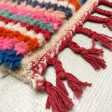 Moroccan Berber carpet Boujaad corridor with multicolored diamonds 336x80cm