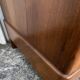 Louis-Philippe commode in burr walnut, Saint-Anne grey marble, mid-century