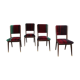 1950s mid-century velvet dining room chairs