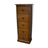 Antique dutch ochre drawer cabinet, early 20th century