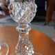 Pair of crystal candlesticks.