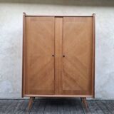 Vintage wardrobe with compass feet