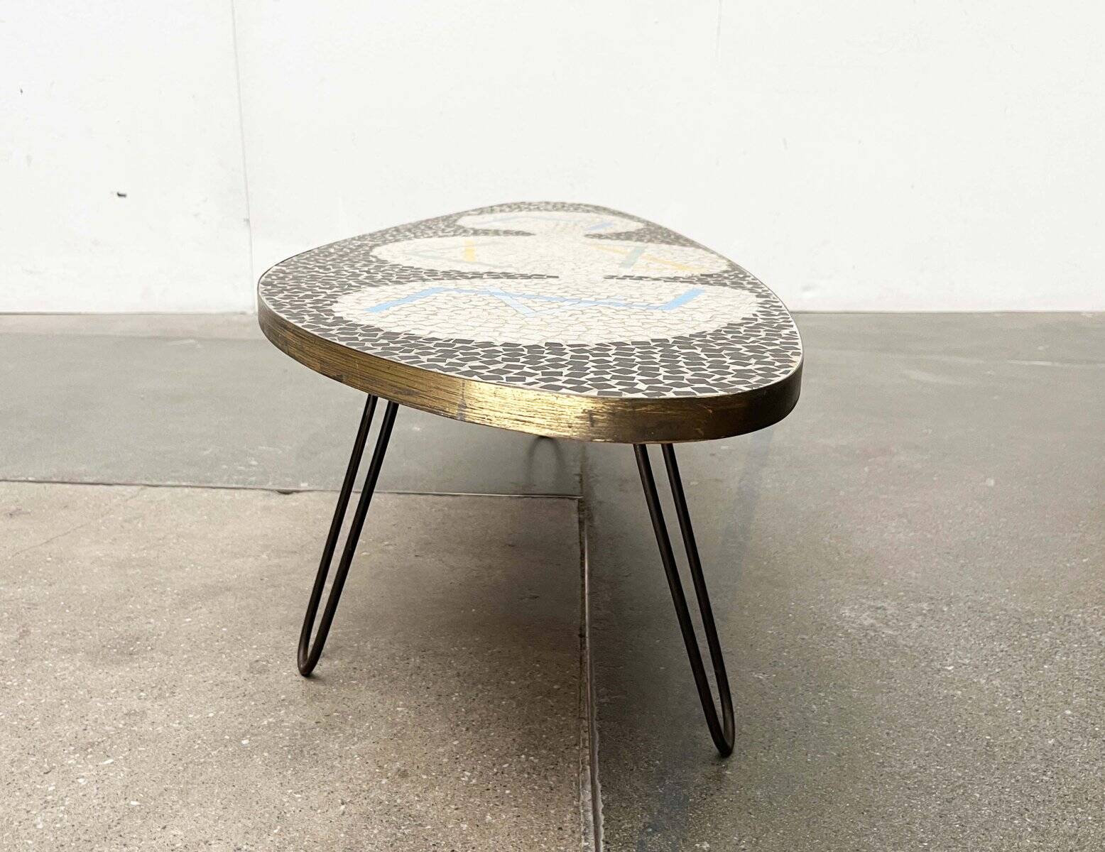 Mid-Century German Mosaic Couch Table from Berthold Müller Oerlinghausen, 1960s