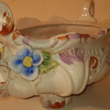 Polychrome earthenware soup