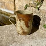 Speckled stoneware pot