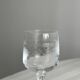 10 crystal liqueur glasses with floral motifs, Matignon model