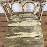 Old rattan chair