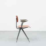 Chaise Friso Kramer Result accoudoirs chêne gris anthracite