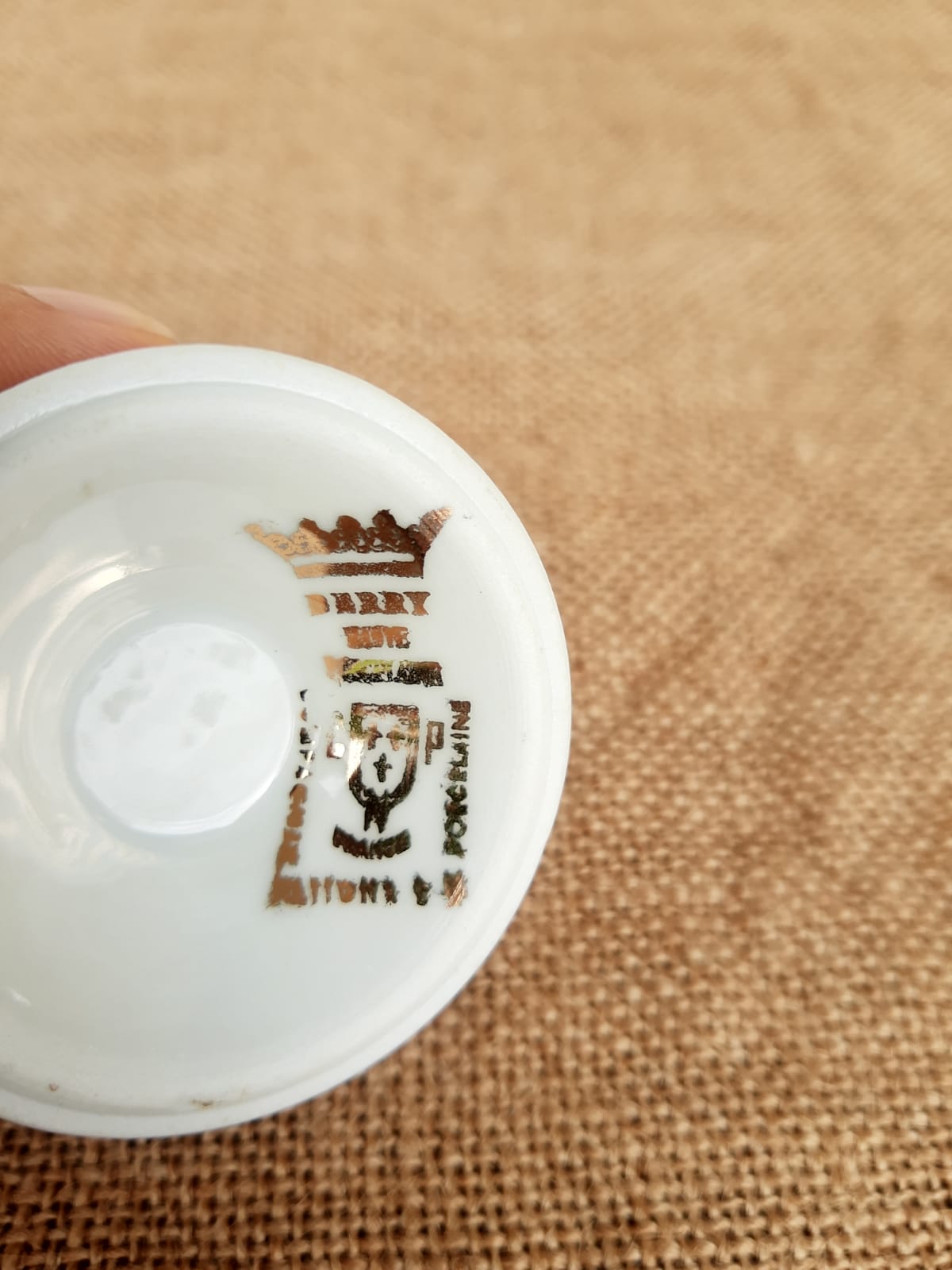 Old Berry egg cup high porcelain France vintage