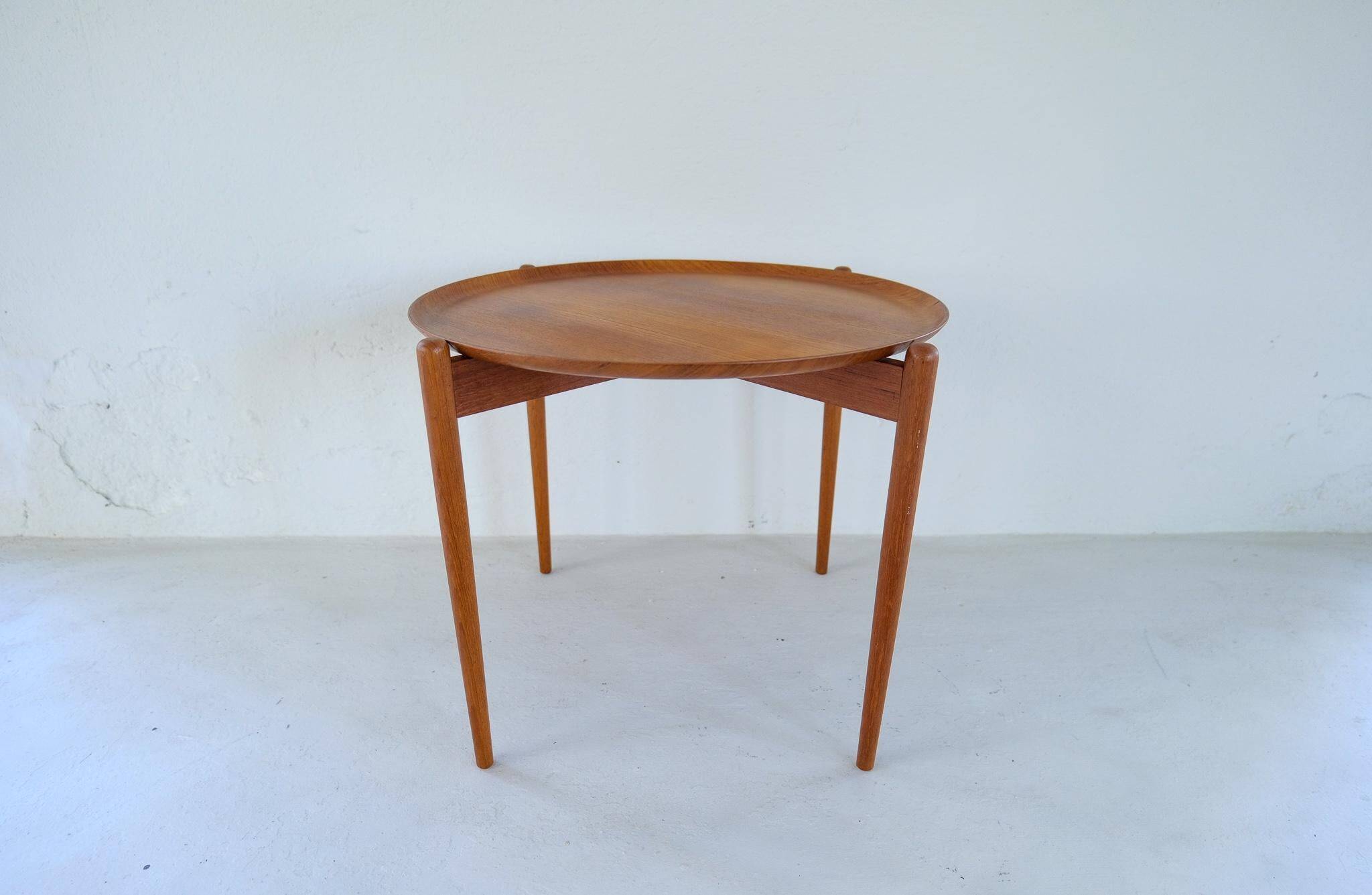 Mid-century modern teak side table/tray Sweden 1960s